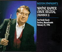 CD: Boston Symphony's Wayne Rapier Oboe Recital